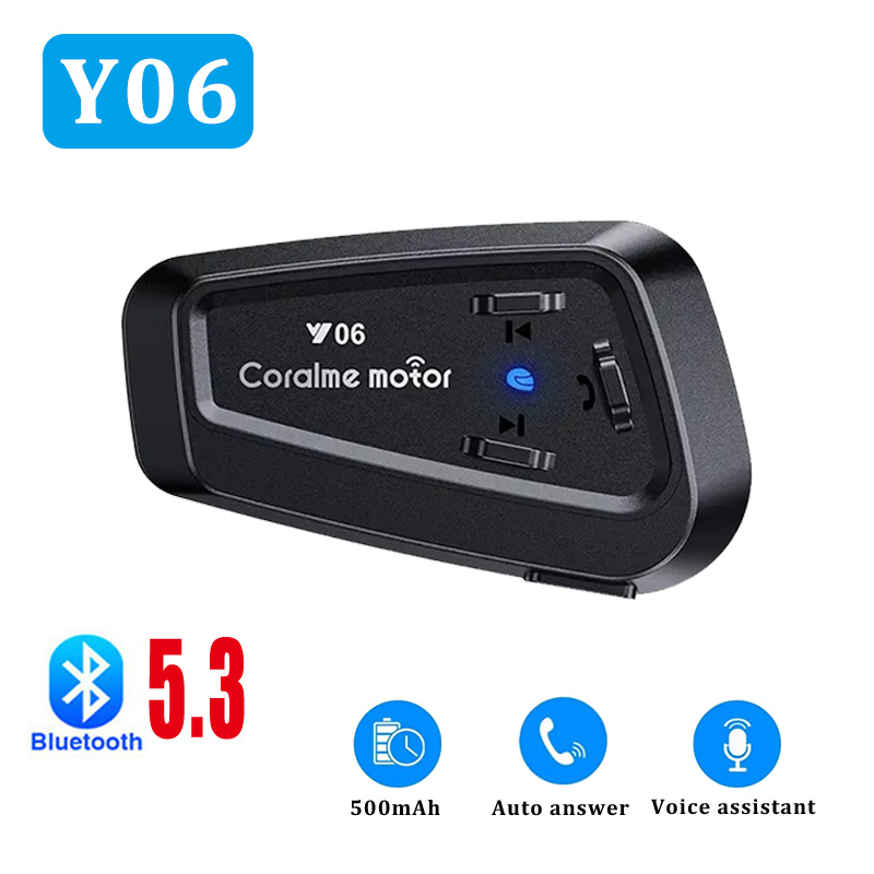 Full Face Motorcycle Helmet With Bluetooth - Y06 Motorcycle Helmet Bluetooth Headset Noise