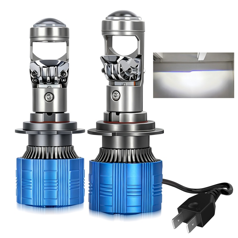 2PCS H7 Car Headlight 1:1 Mini - đánh giá và giá Universal Motorcycle Led Headlight Projector
