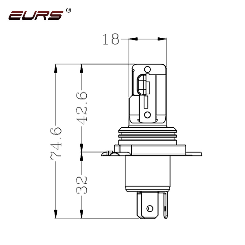 EURS H4 BA20D LED Headlight Fo - đánh giá và giá Universal Motorcycle Led Headlight Projector