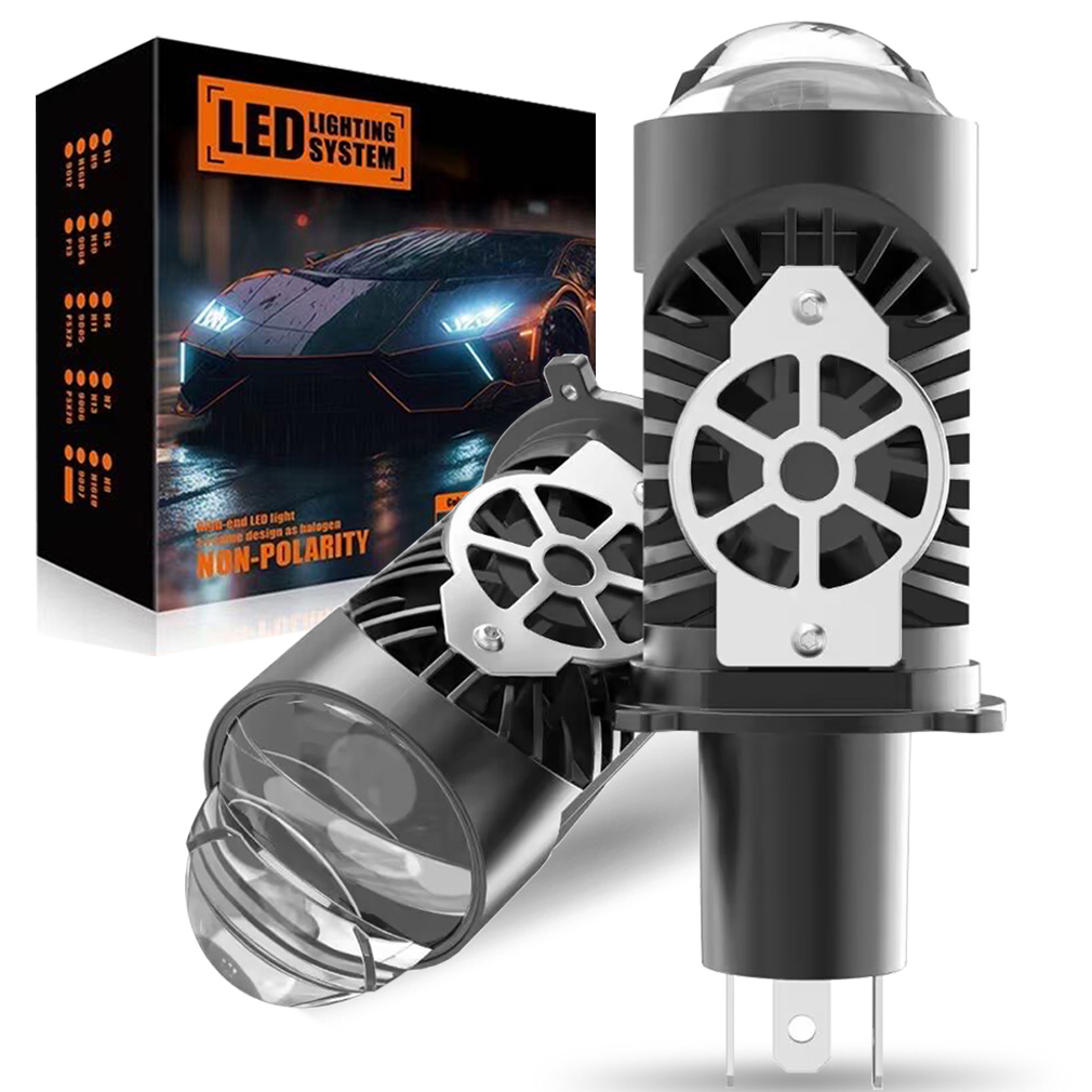 H4 Projector Lens LED Car Head - đánh giá và giá Universal Motorcycle Led Headlight Projector